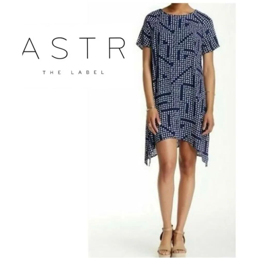ASTR geometrical dot shift dress